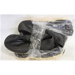 3 PAIRS OF SERVUS SIZE XL RUBBER OVER BOOTS