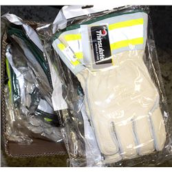 LARGE BOX OF LINEMEN LEATHER WORK GAUNTLET