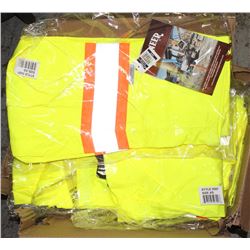 FLAT OF XS PIONEER HI-VIS RAIN PROOF BIBS