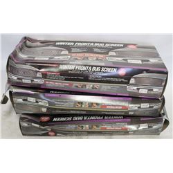 LOT OF 3 WINTER FRONT BUG SCREEN FOR TRUCK