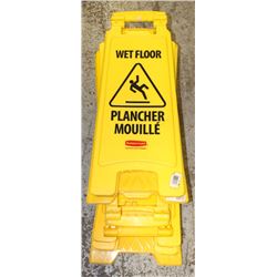 LOT OF 8 COMMERCIAL FLOOR SIGNS