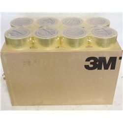 CASE OF 48 ROLLS OF 3M BOX-SEALING/PACKING TAPE