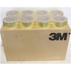 CASE OF 48 ROLLS OF 3M BOX-SEALING/PACKING TAPE