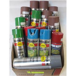 FLAT OF ASSORTED RUSTOLEM AEROSOL