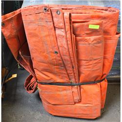 ORANGE HEAVY DUTY TRUCK/VEHICLE TARP