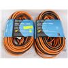 Image 1 : GROUP OF 2 NEW 100 FT 14 GAUGE EXTENSION CORDS