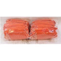 2 BUNDLES OF WORKING HI-VIS FABRIC GLOVES
