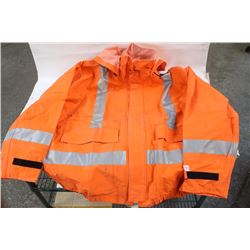 NASCO XXL FR HI-VIS RAIN JACKET WITH HOOD
