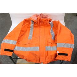 NASCO XXL FR HI-VIS RAIN JACKET WITH HOOD