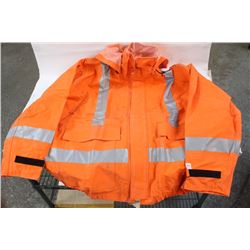NASCO XXL FR HI-VIS RAIN JACKET WITH HOOD