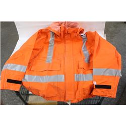 NASCO XXL FR HI-VIS RAIN JACKET WITH HOOD