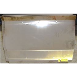 LOT OF NINE 28" X 18" CURVED ALUMINUM SHIELDS