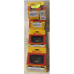 GROUP OF 7 STARRETT ASSORTED SIZED TIPS, ARBORS