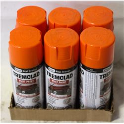CASE OF TREMCLAD ORANGE RUST PAINT