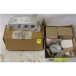 LOT OF LIQUID FILLED PRESSURE GAUGE WITH