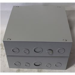 LOT OF 2 NEW 12"X12"X4" ELECTRICAL PANEL BOX