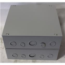 LOT OF 2 NEW 12"X12"X4" ELECTRICAL PANEL BOX