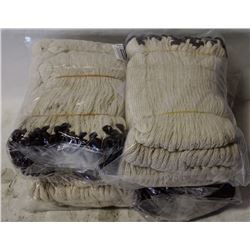 4 BUNDLES OF SIZE L COTTON KNIT WORK GLOVES