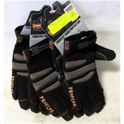 3 NEW PAIRS OF SIZE L TRADES FULL FINGER GLOVES