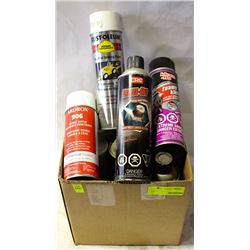 LOT OF CLEANING AND STRIPPING AEROSOLS