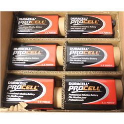 BOX OF SIX 6V DURACELL BATTERIES (LANTERN)
