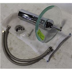 GLASS-CHROME SINGLE LEVER FAUCET