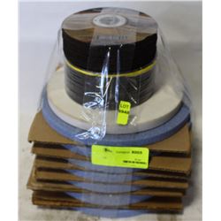 LOT OF 8 CIRCULAR SANDING WHEELS WITH 40 4.5"