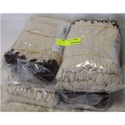 4 BUNDLES SIZE LARGE COTTON KNIT WORK GLOVES