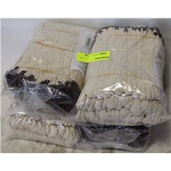 4 BUNDLES SIZE LARGE COTTON KNIT WORK GLOVES