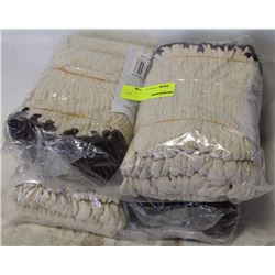 4 BUNDLES SIZE LARGE COTTON KNIT WORK GLOVES