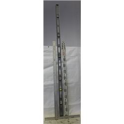 6FT LEVEL WITH STARRETT T SQUARE AND SURVEYORS