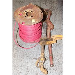 LOAD CHAIN TENSIONERS AND A SPOOL OF XLPE 10AWG