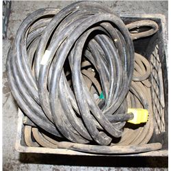 CRATE OF HEAVY DUTY SOOW 12/3 EXTENSION CORDS
