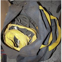 TWO DUFFEL BAGS OF ASSORTED PROTECTION EQUIPMENT