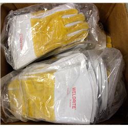 CASE OF WELDRITE SPLIT LEATHER WELDING GAUNTLETS