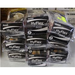 9 BUNDLES OF SIZE 7 ANSELL LIGHT DUTY GLOVES