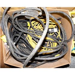 BOX OF HEAVY DUTY EXTENSION CORDS