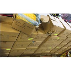 44 CASES OF YELLOW 8-10 PLASTIC PLUGS