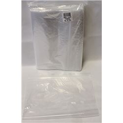BAG OF 100 12X15 RESEALABLE POLY BAGS