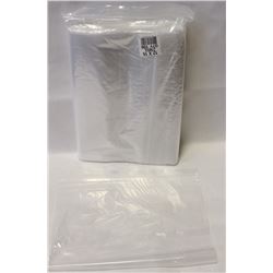 BAG OF 100 12X15 RESEALABLE POLY BAGS