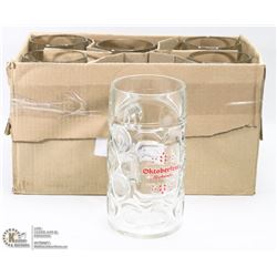 CASE OF 6 RICKARDS OKTOBERFEST 1 LITRE BEER STEINS