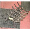 Image 1 : LOT OF 2 FIREPLACE/STOVE GRATES 18" WIDE HOME