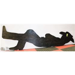 PLYWOOD COWBOY CUTOUT.