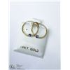 Image 2 : 7) 14KT GOLD SAPPHIRE EARRINGS