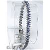 Image 1 : 10) STERLING SILVER TANZANITE BRACELET