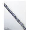 Image 3 : 10) STERLING SILVER TANZANITE BRACELET
