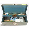 Image 1 : TACKLE BOX WITH CONTENTS, LOCK IS BROKEN