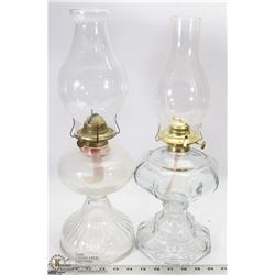 2 VINTAGE OIL LAMPS