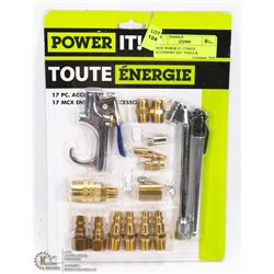 POWER IT 17PC AIR TOOL ACCESSORY KIT