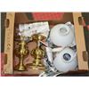 Image 1 : 2 BRASS OIL  LAMPS WITH SHADES,